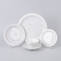 CONTINENTAL CHINA Raymond Loewy GRAY FERN 50 Pieces
