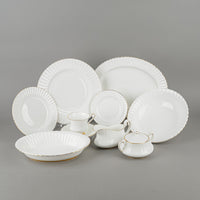 PARAGON 498 White With Gold Trim 8 Place Settings Plus Extras