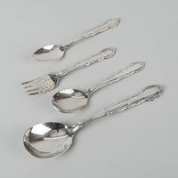 1881 ROGERS Flirtation Silver Plate Flatware 15 Place Settings Plus Extras