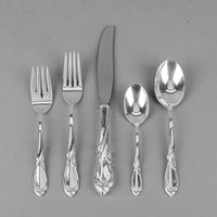 INTERNATIONAL SILVER Rhapsody Sterling Flatware 8 Place Settings Plus Extras