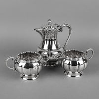 BIRKS Primrose Plate Melon 357 Silverplate Tea And Coffee Service 6 Pieces