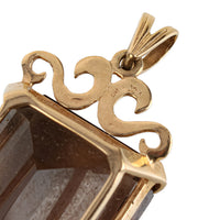 10K Yellow Gold Smoky Quartz Pendant