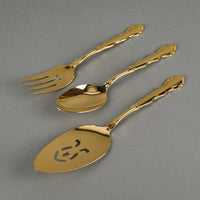 ONEIDA Golden Flirtation Gold Plated Flatware 8 Place Settings Plus Extras