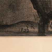 Georges Rouault (French 1871-1958) "Se refugie en ton coeur va nupieds de malheur"
