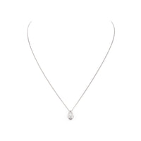 14K White Gold Canadian Diamond Pendant Necklace