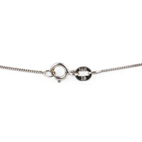 14K White Gold Canadian Diamond Pendant Necklace