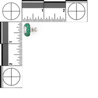 14K White Gold Pavé Emerald & Diamond Stud Earrings