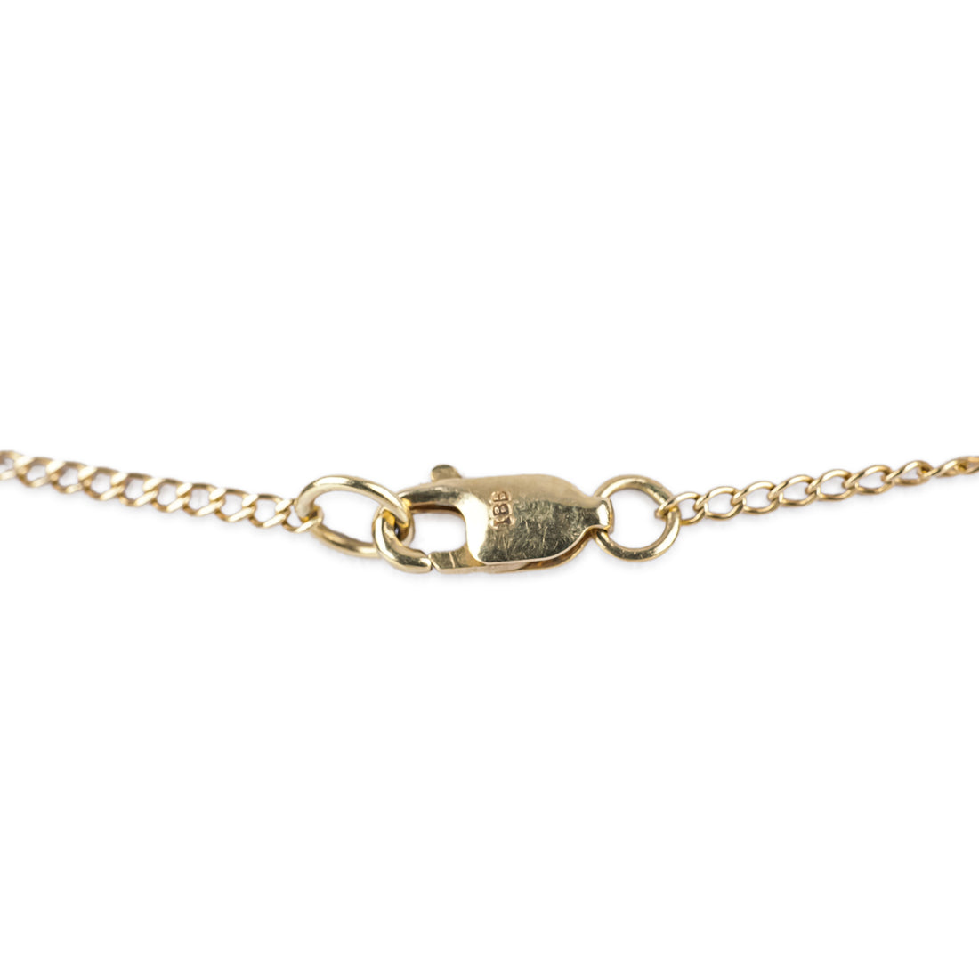 14K Yellow Gold Faceted Blue Topaz Station Necklace