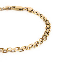 14K Yellow Gold Flat Woven Link Bracelet