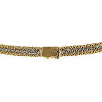 14K Yellow & White Gold 3-Strand Chain Necklace