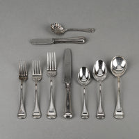 RICCI Oxford Silverplate Flatware 71 Pieces