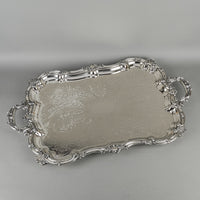 GOLDFEDER SILVERWARE CO Silver Plate Tea & Coffee Service w/Tray 10pcs