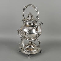 GOLDFEDER SILVERWARE CO Silver Plate Tea & Coffee Service w/Tray 10pcs