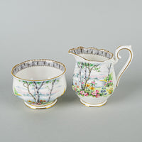 ROYAL ALBERT Silver Birch Tea Set 26 Pieces