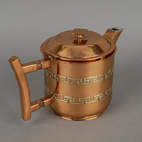PLATERIA VICTORIA TAXCO Copper And Sterling Silver Tea Service 3 Pieces