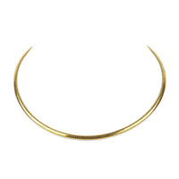 18K Yellow Gold Omega Link Necklace
