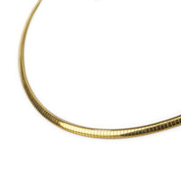 18K Yellow Gold Omega Link Necklace