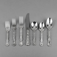 WALLACE Louis Silverplate Flatware 12 Place Settings Plus Extras