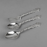 WALLACE Louis Silverplate Flatware 12 Place Settings Plus Extras