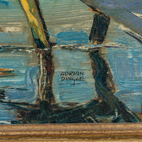 Adrian Dingle (Canadian 1911-1974) "Boat Houses Spring - Credit River"