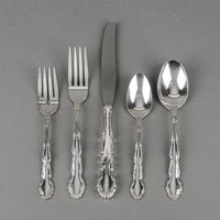 1881 ROGERS Flirtation Silverplate Flatware 8 Place Settings With Flatware Chest