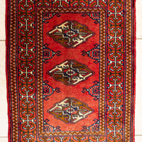 Hand Knotted Wool Mat/Rug 34"x23"