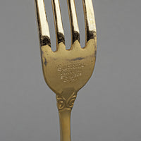 TOWLE Supreme Cutlery Golden Carino Gold Plated Flatware 8 Place Settings + Extras