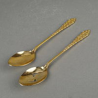 TOWLE Supreme Cutlery Golden Carino Gold Plated Flatware 8 Place Settings + Extras