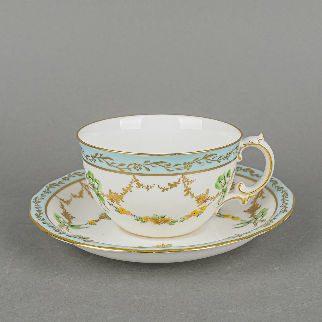 Antique ROYAL CROWN DERBY For Phillips's Ltd 5055 Floral Tea Set 29 Pieces