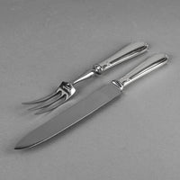 CHRISTOFLE Pompadour Silverplate Flatware 6 Place Settings Plus Extras