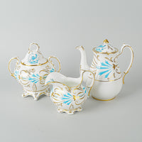 ROYAL CHELSEA 3800A Turquoise Bird 56 Pieces