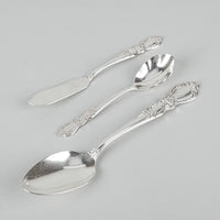 1847 ROGERS BROS Heritage Silverplate Flatware 7 Place Settings Plus Extras