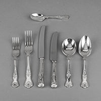 ARTHUR PRICE Arden - Kings Silver Plate Flatware 6 Place Settings Plus Extras