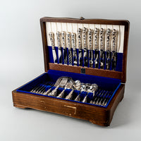 BIRKS Regency Plate Louis De France Silverplate Flatware Set 97 Pieces