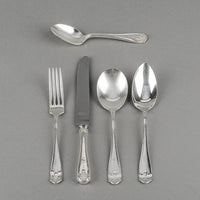 EATONS Haddon Plate Old Adam Silverplate Luncheon Flatware 34 Pieces