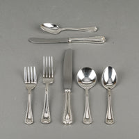 BIRKS Regency Plate Cascade Silverplate Luncheon Flatware 12 Place Settings Plus Extras