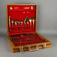 THAI BRONZEWARE Chopstick Nickel Bronze Flatware 12 Place Settings