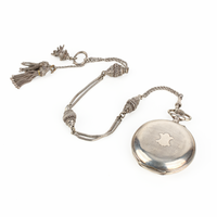 875 Silver Hunter Pocket Watch - Russian Dial
