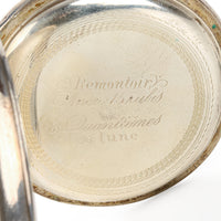 875 Silver Hunter Pocket Watch