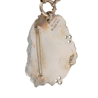 ARIK IDAN Sterling Silver Amethyst, Pearl, & Geode Pendant Necklace