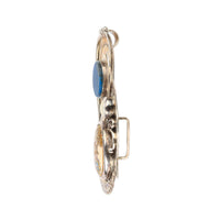 ARIK IDAN Sterling Silver Lapis Satsuma Pear Pin Pendant