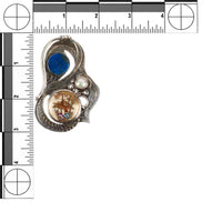 ARIK IDAN Sterling Silver Lapis Satsuma Pear Pin Pendant