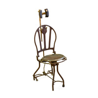 Antique Steel & Chrome Dental Chair