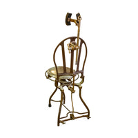 Antique Steel & Chrome Dental Chair