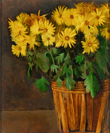 Roy Mandell (Canadian 1942) "Daisies" H12"xW10"