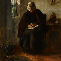 Albert Neuhuys - Woman Reading by a Window - Oil on Canvas