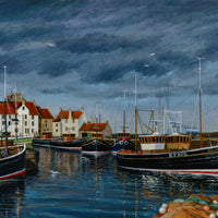 John McWilliam - "Pittenweem Harbour, Fife, Scotland" - Oil on Canvas