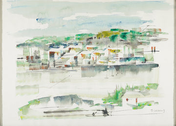 Alfred Birdsey - Harbour View - Watercolour on Paper