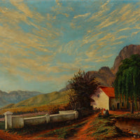 Charles S. Meacham - "Groot Drakenstein From Good Hope Farm" - Oil on Canvas