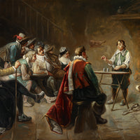 Luigi G. Baldero - Tavern Scene with Trickster - Oil on Canvas